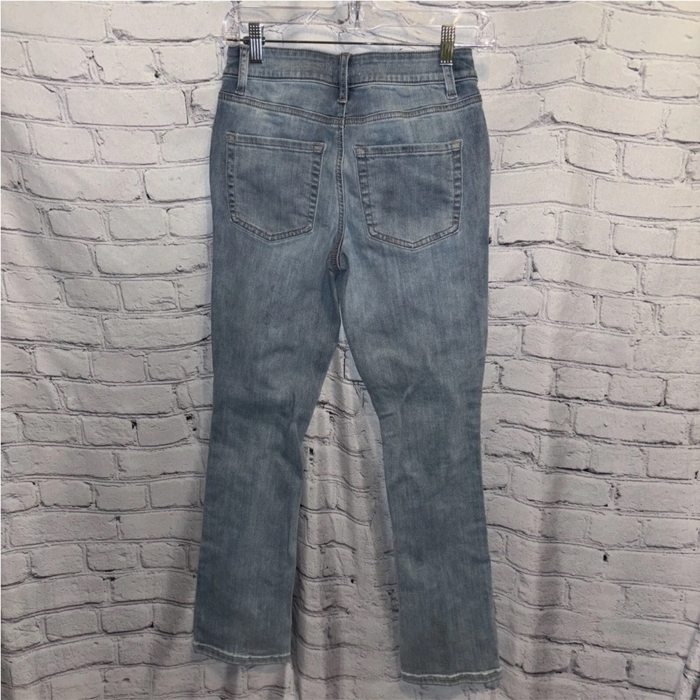 Maurice’s M Jeans Womens Sz 0 Short Blue Light Wash Mid Rise Slim Boot Cut Jeans - Picture 3 of 3